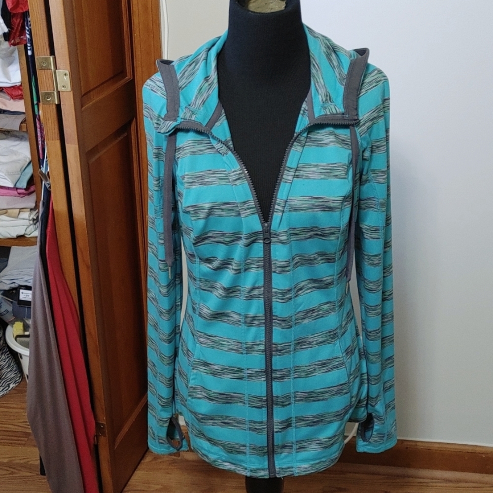 Aqua/green athletic hoodie